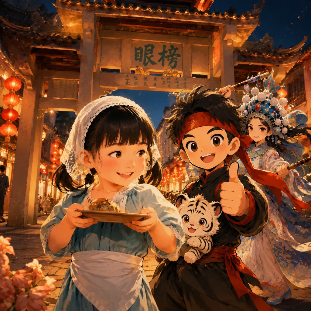 用户作品 · 牌坊街国潮夜景